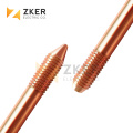 Copper Layer 0.25mm 17.2mm  16mm 5/8'' 3/4'' 8ft 10ft  Copper weld rod ground rod earth rod